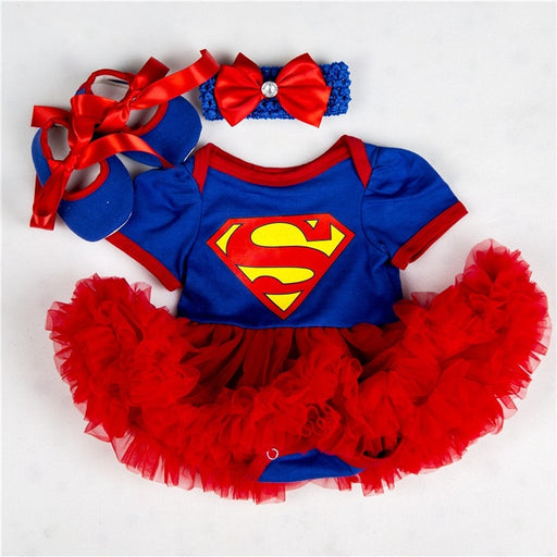 Summer Cute 3pcs Supergirl Costume